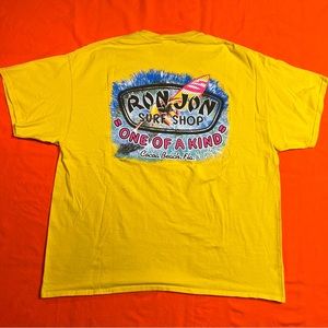 Ron Jon Surf Shop One of a Kind Yellow Surfing T-Shirt